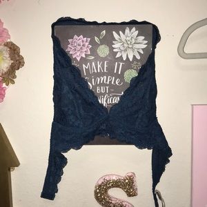 Dark Turquoise Free People Bralette